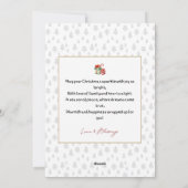 Kerst Kaart - Sneeuw & Bomen (Achterkant)