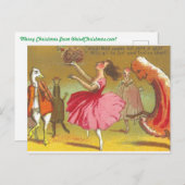 Kerst Kaart van angstaanjagend dansen (Voorkant / Achterkant)