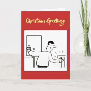Kerst-Kaart van de verwarmingstoestel Feestdagen Kaart