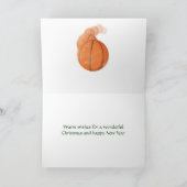 Kerst Kaart voor basketbal coach (Binnen)