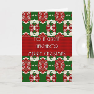 Kerst Kaart voor de buurman