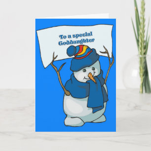 Kerst Kaart voor peetdochter