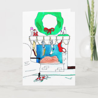 Kerst Kaart voor Runner - Sport Bra Ho Ho Ho Ho Ho