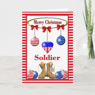 Kerst Kaart voor soldaat