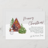 Kerst Kaarten 2023 Vrolijke Kerst Kaart (Voorkant / Achterkant)