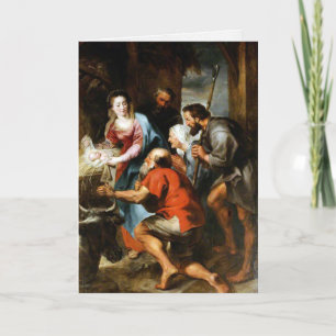 Kerst Kaarten   Aanbidding Herders 5