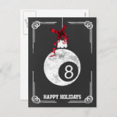 kerst-Kaarten met kerst-baliedrukspeler Feestdagenkaart (Voorkant / Achterkant)