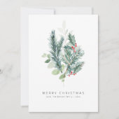 Kerst Kaarten | Minimalistische foto vakantie kaar (Voorkant)