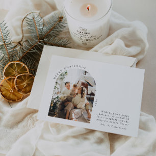 Kerst Kaarten   Minimalistische foto vakantie kaar