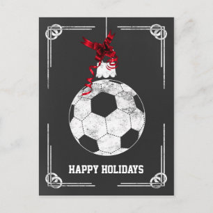 kerst-Kaarten voor kerstvoetballer Feestdagenkaart