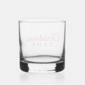 Kerst Kamp Glas Barware | Beste bril (Achterkant)