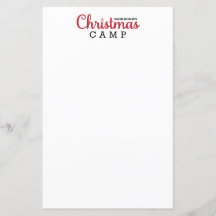 Kerst Kamp Stationery | BRIEFPAPIER VOOR KERSTMIS