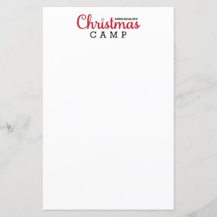 Kerst Kamp Stationery   BRIEFPAPIER VOOR KERSTMIS