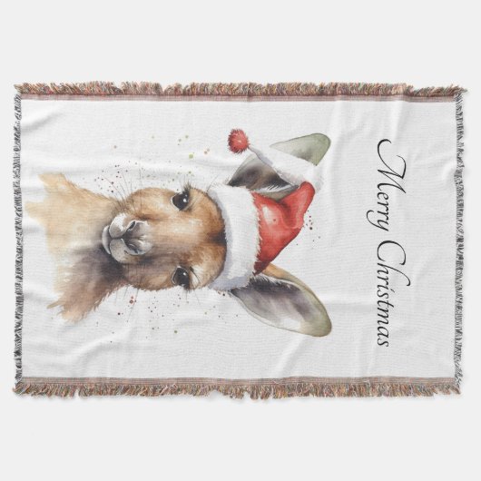 Kerst Kangoeroe, aanpasbaar Deken (Voorkant)