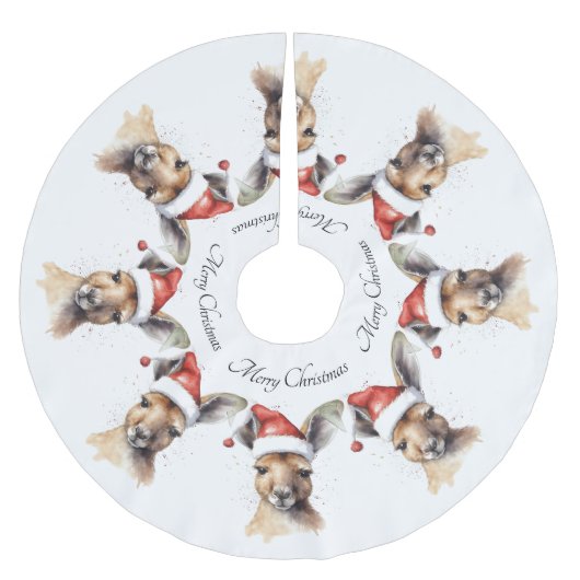 Kerst Kangoeroe, aanpasbaar Kerstboom Rok (Voorkant)