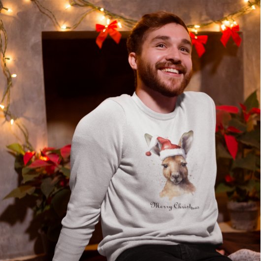 Kerst Kangoeroe, aanpasbaar T-shirt