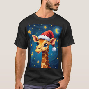 Kerst Kangoeroe Kerstman Hoed Sterrennacht Vakanti T-shirt