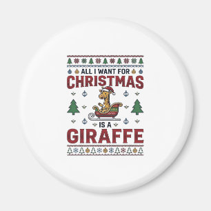 Kerst Kangoeroe Slee Fun Holiday T-Shirt Des Magneet