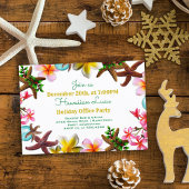 Kerst Kantoor Luau Starfish Border Kaart