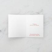 Kerst Kardinaal Bedankt voor Zo'n Zegen Kaart (Binnen)