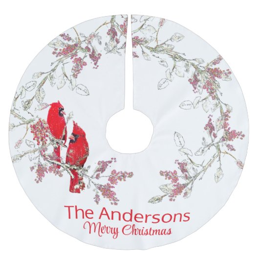 Kerst kardinaal boom rok kerstboom rok (Voorkant)