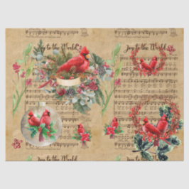 Kerst Kardinaal Decoupage Papier