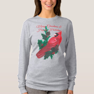 Kerst Kardinaal Hulst & Bessen Lange Mouwen T-shir T-shirt