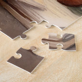 Kerst Kat Drie Lezen  Kaart Legpuzzel (Zijkant)