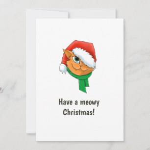 Kerst kat foto collage feestdagenkaart