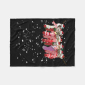 Kerst Kat grappige kat Fleece Deken (Voorkant (Horizontaal))