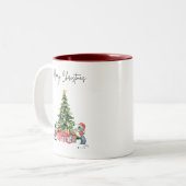 Kerst Kat & Hond Mok (Voorkant links)