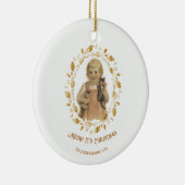 Kerst Kat Keramisch Ornament (Rechts)