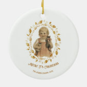 Kerst Kat Keramisch Ornament (Achterkant)