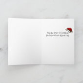 Kerst Kat - Kerstkaart Feestdagen Kaart (Binnen)