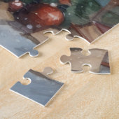 Kerst Kat Lezen  Kaart Legpuzzel (Zijkant)