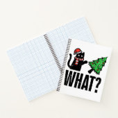 Kerst Kat Tipping Xmas Boom Grappig Notitieboek (Binnen)