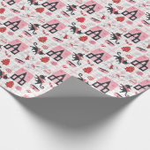 Kerst Katten & Huizen Cadeaupapier (Hoek)