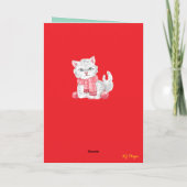 Kerst Kattenkasteel 2 Kaart (Achterkant)