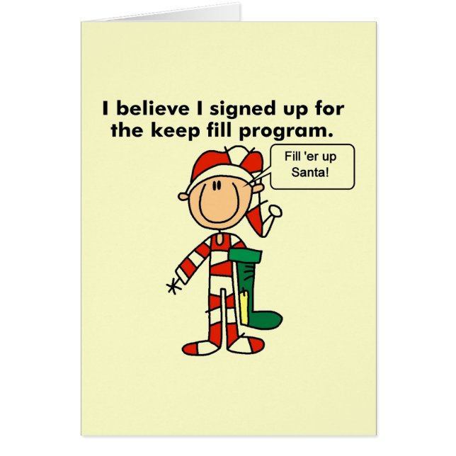 Kerst Keep Fill Programma Tshirts en Geschenken (Voorkant)