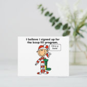 Kerst Keep Fill Programma Tshirts en Geschenken (Staand voorkant)