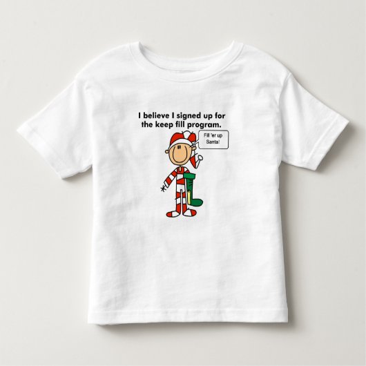 Kerst Keep Fill Programma Tshirts en Geschenken (Voorkant)