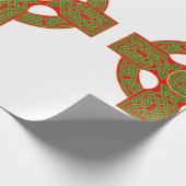 Kerst Keltische knoop inpakpapier (Hoek)