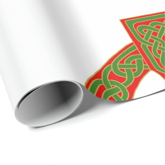 Kerst Keltische knoop inpakpapier (Rol Hoek)