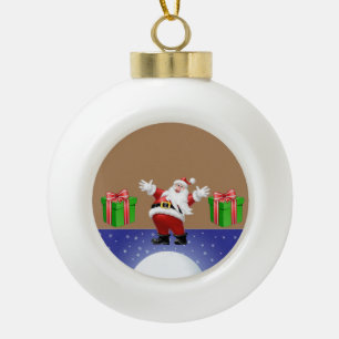 Kerst keramische bal ornament, Sinterklaas Ornament