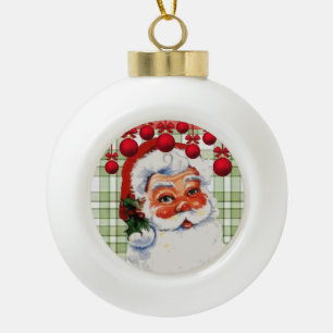 Kerst keramische bal ornament, Sinterklaas Ornament