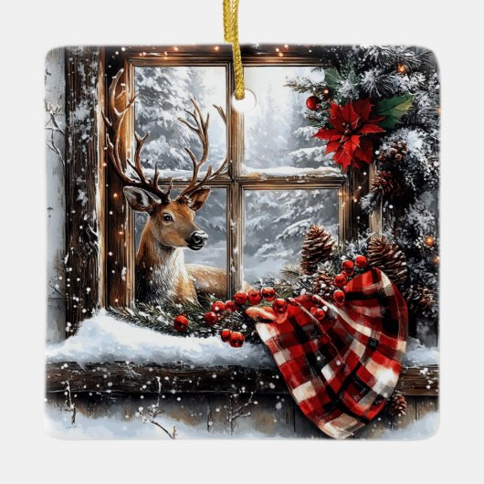 Kerst Keramische Versiering Keramisch Ornament (Voorkant)