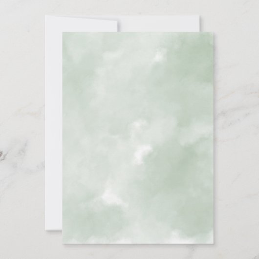 Kerst Kerk Deur Winter Scène Koppels Douche Kaart (Achterkant)