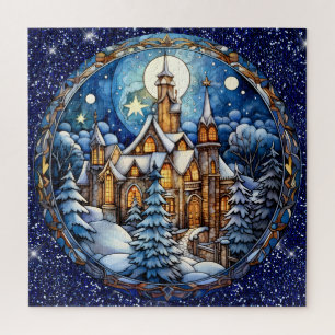 Kerst Kerk Puzzel Legpuzzel