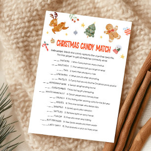 Kerst Kersen Match Game Feestdagenkaart