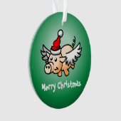 Kerst-kerst-acrylversiering voor vliegen ornament (voorkant)